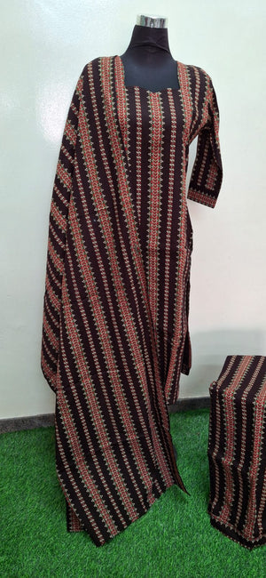 Office and college wear pure Ajrakh cotton kurta set