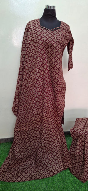 Office and college wear pure Ajrakh cotton kurta set