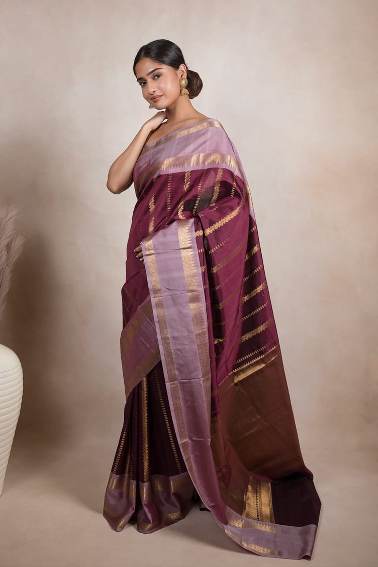 Party wear semi  kanchivaram katan soft silk Sarees