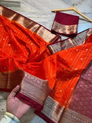 Premium Banarasi Dyables soft silk saree