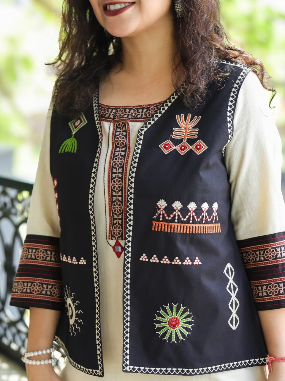 Office wear Cotton kurta set with Jacket