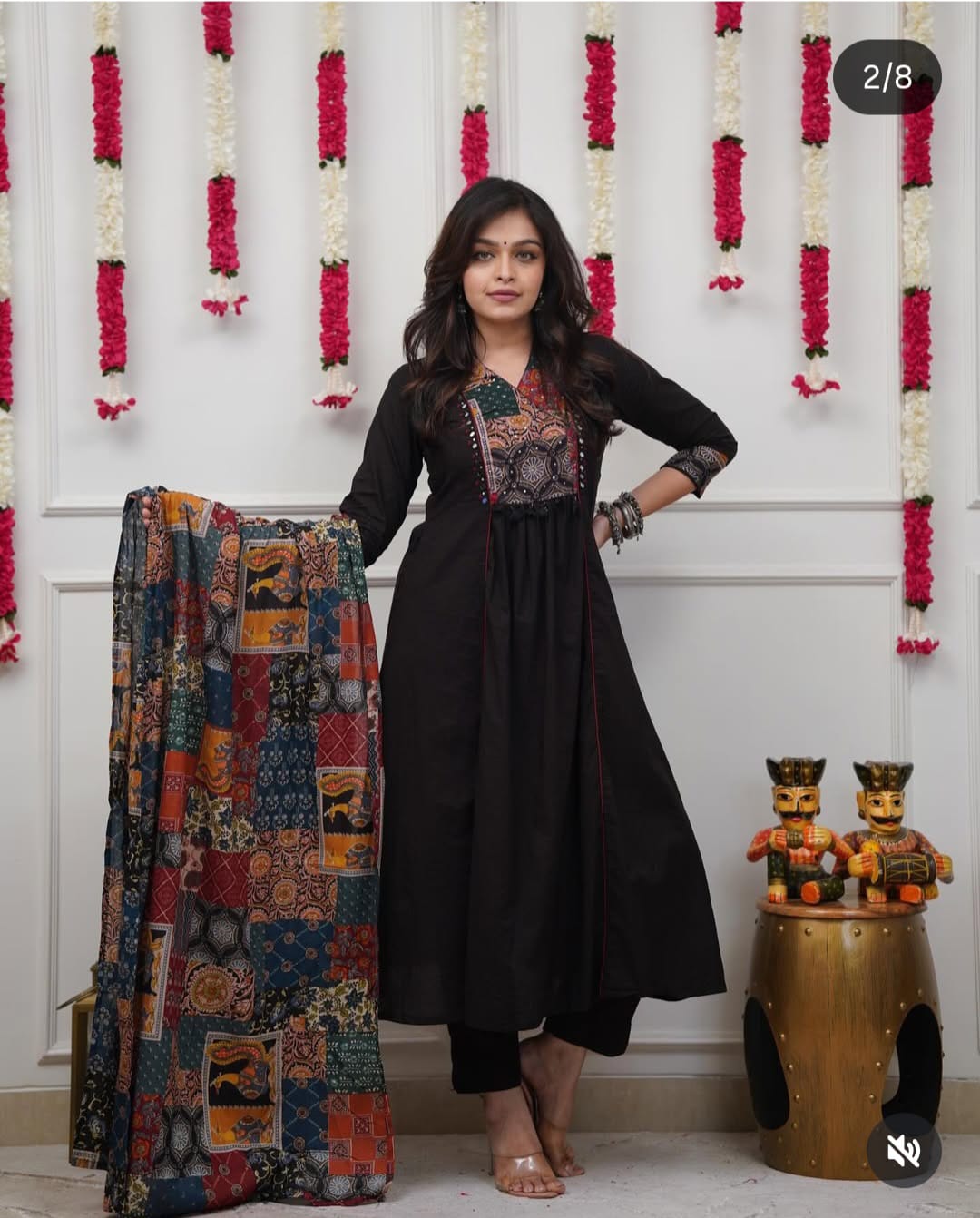 Premium Cotton Black Kurta Set