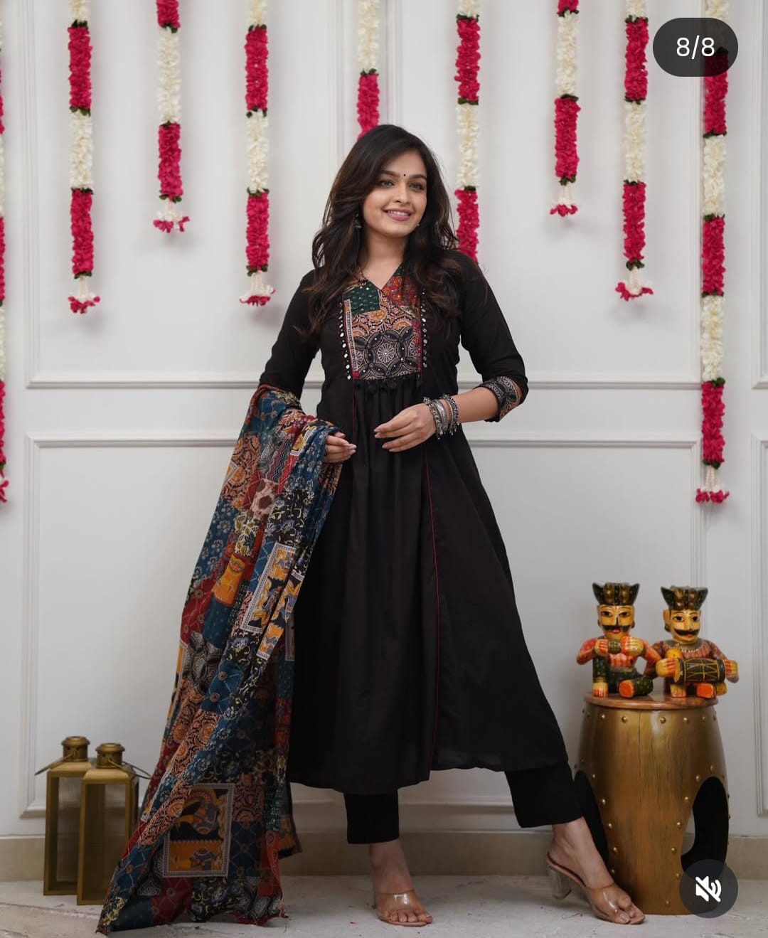 Premium Cotton Black Kurta Set
