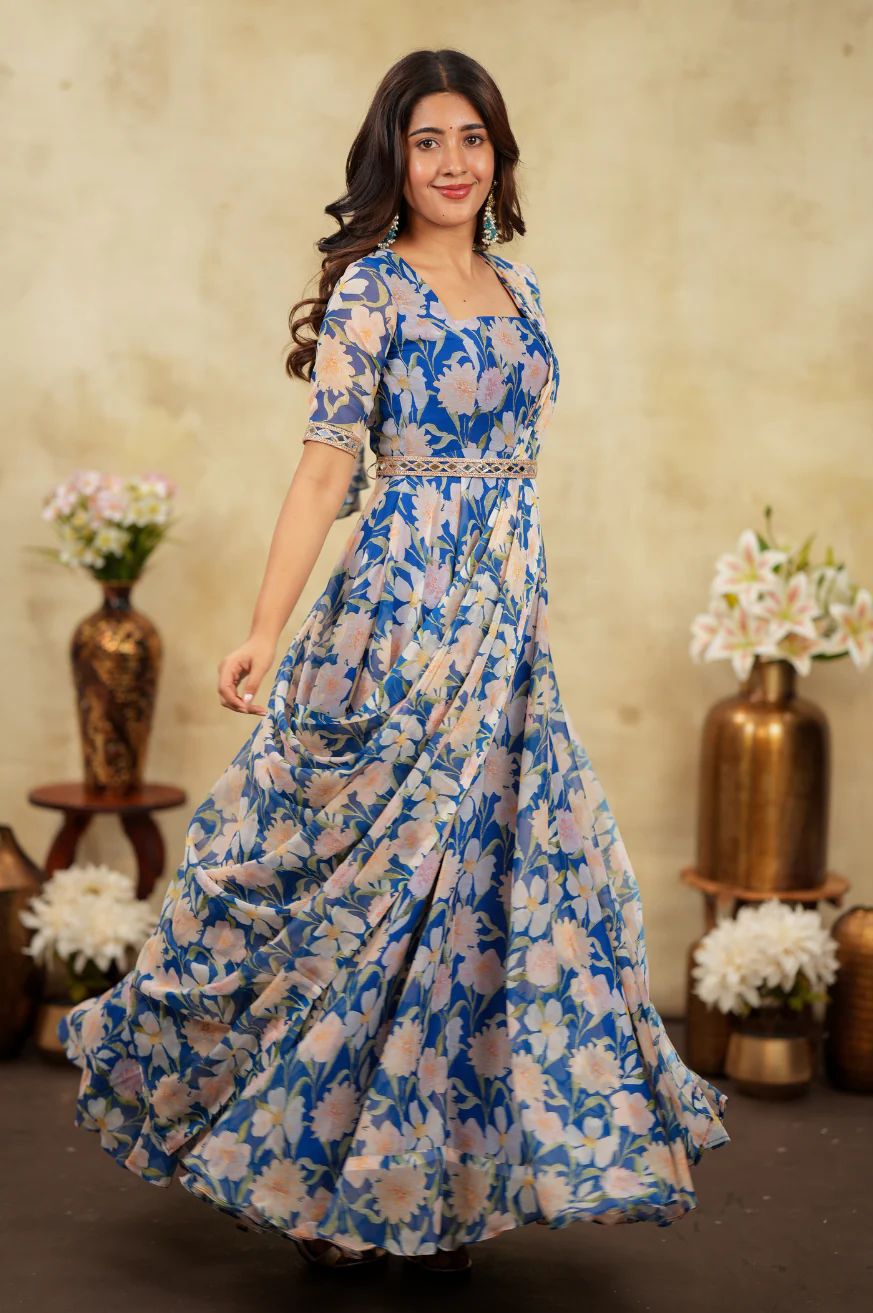Indo Western Saree-style gown