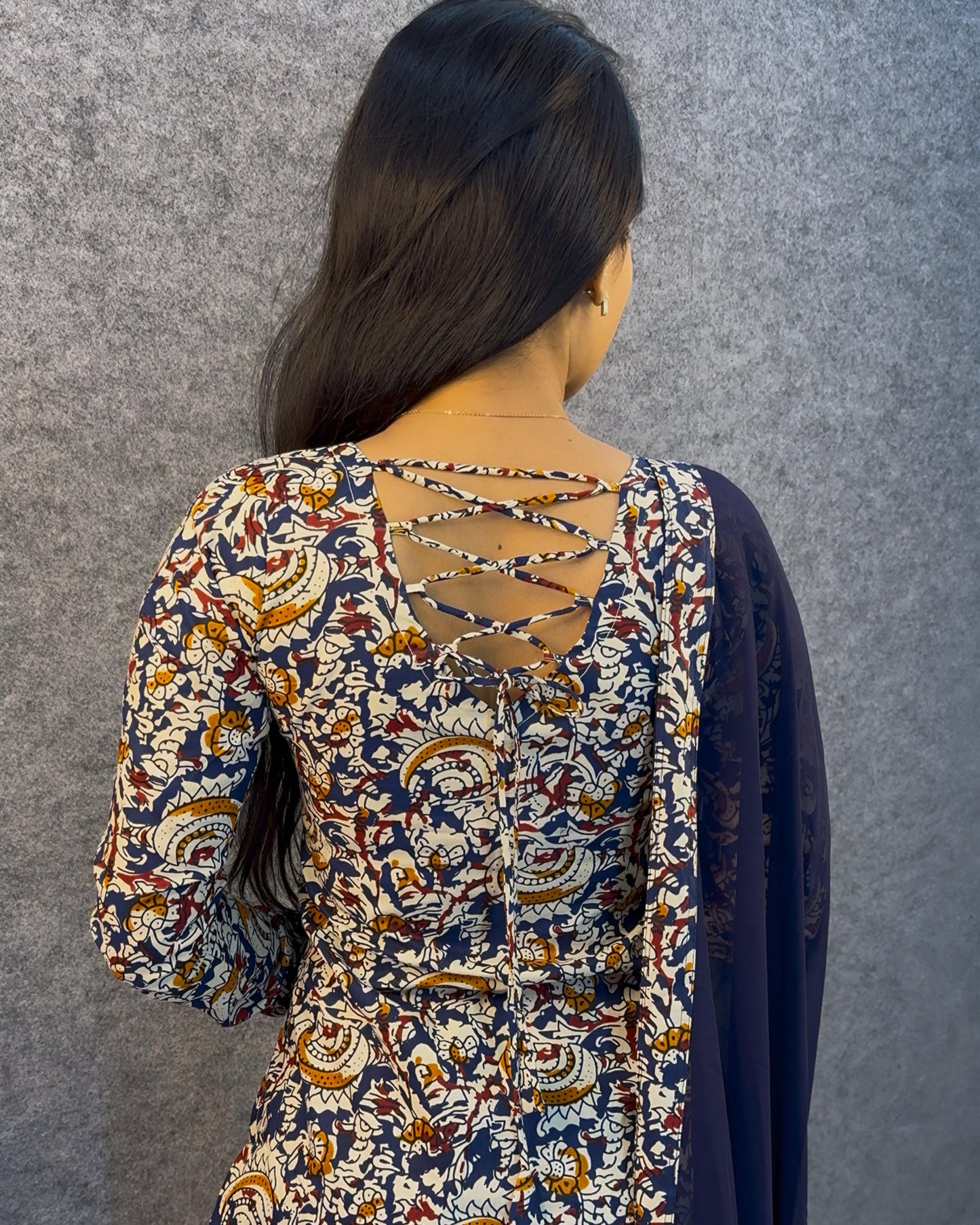 Office / College wear Kalamkari kurti with dupatta