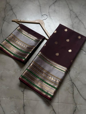 Premium  Banarasi semi katan soft Saree