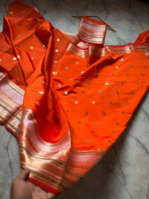 Premium  Banarasi semi katan soft Saree