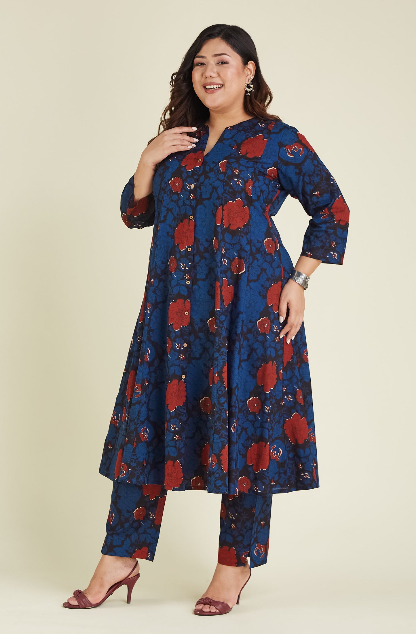 Office/College wear A-line Kurti with Pant