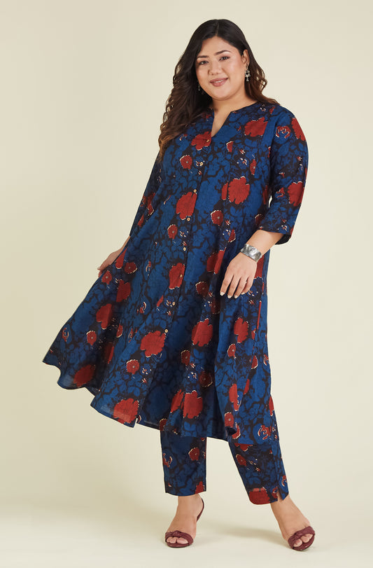 Office/College wear A-line Kurti with Pant
