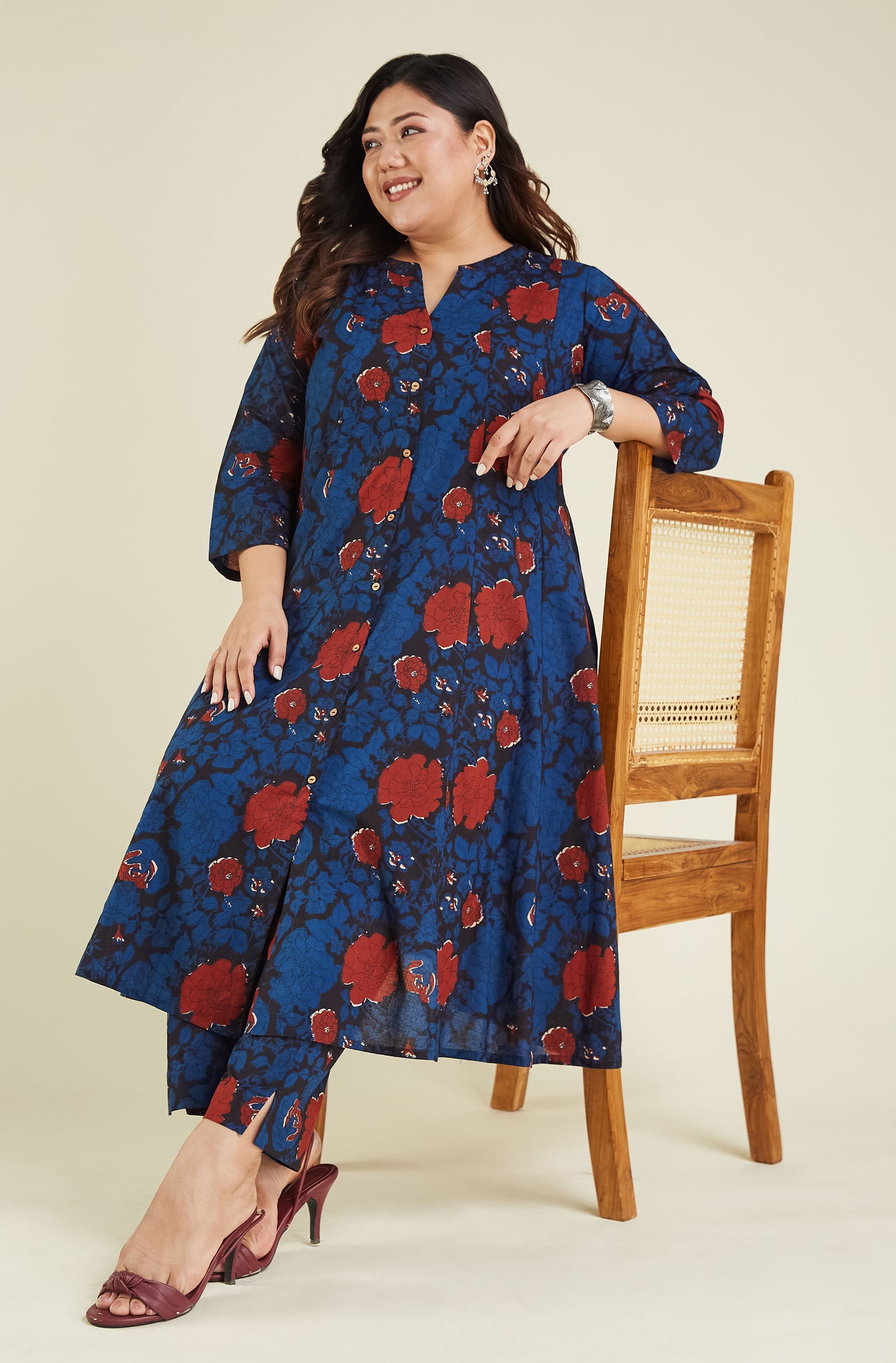 Office/College wear A-line Kurti with Pant