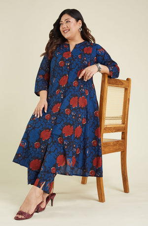 Office/College wear A-line Kurti with Pant