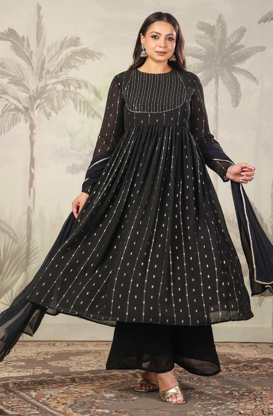 Party wear Black Kurta Set