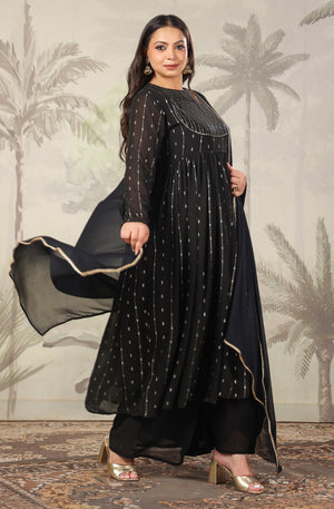 Party wear Black Kurta Set