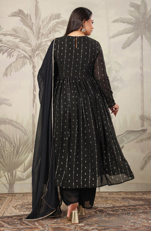 Party wear Black Kurta Set