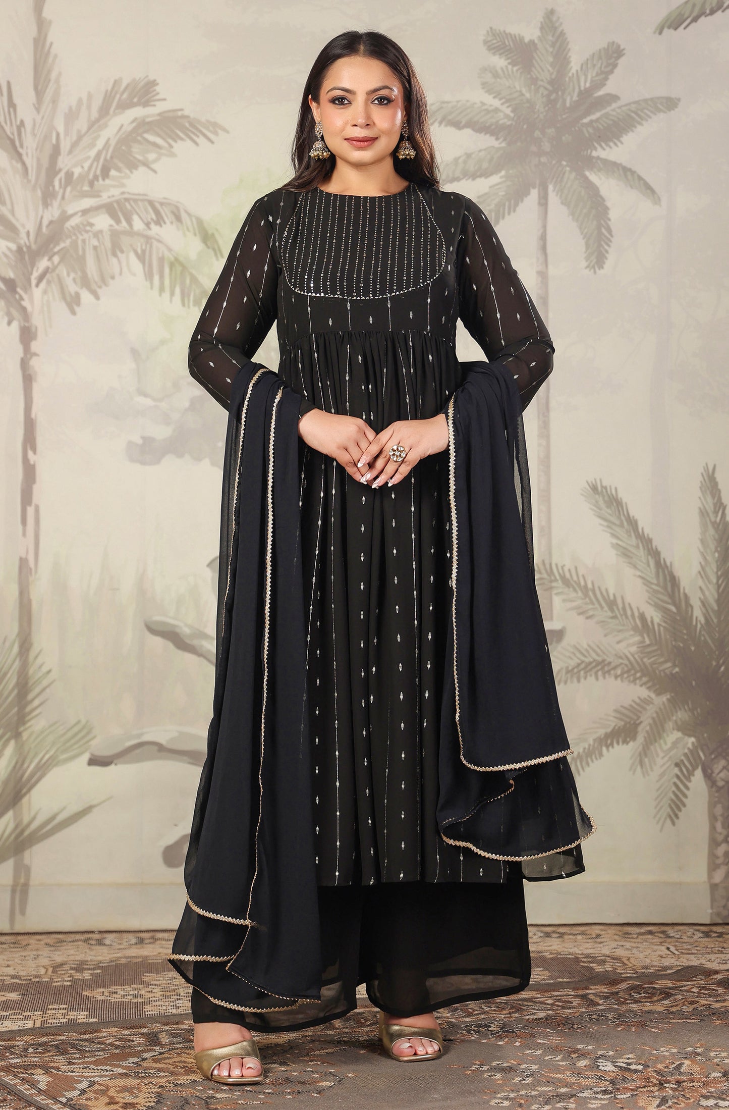 Party wear Black Kurta Set