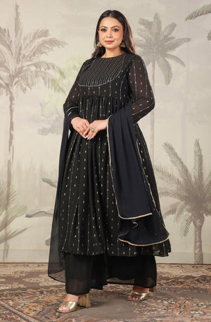 Party wear Black Kurta Set