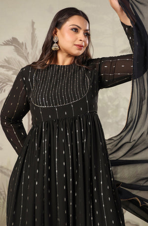 Party wear Black Kurta Set