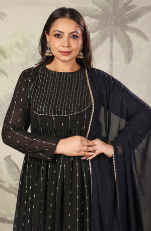 Party wear Black Kurta Set